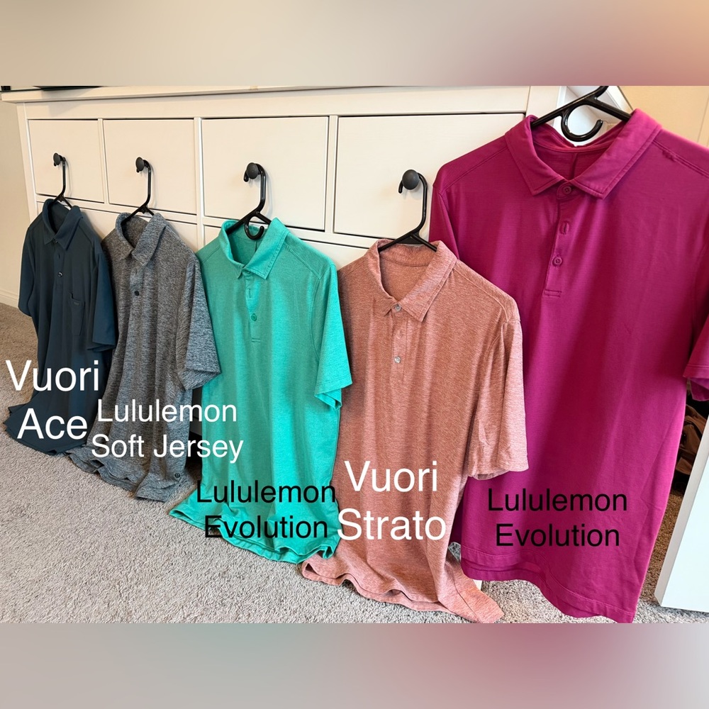 Vuori & Lululemon Polo Lot (5 included)